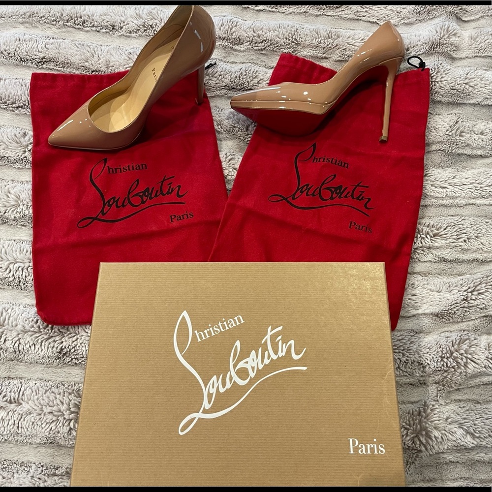 Christian Louboutin Pigalle Plato 120 Patent Heels